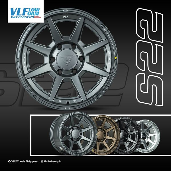 VLF-S22 FLOW FORM 17X8.5X6H/139.7 ET -10 MATTE BLACK