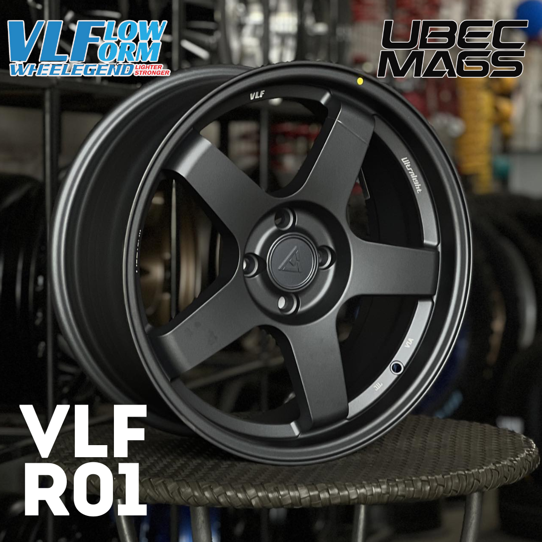 VLF-R01 FLOW FORM 17X7.5X4H/100 ET 38 MATTE GUNMETAL