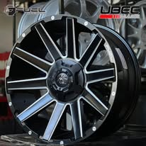 FUEL CONTRA 20X9X6H/114.3-139.7 ET 01 MATTE BLACK MILLED D616
