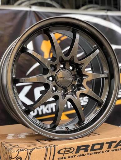 Rota Fighter 10 17x8x8H/ 100 -114 Gunmetal