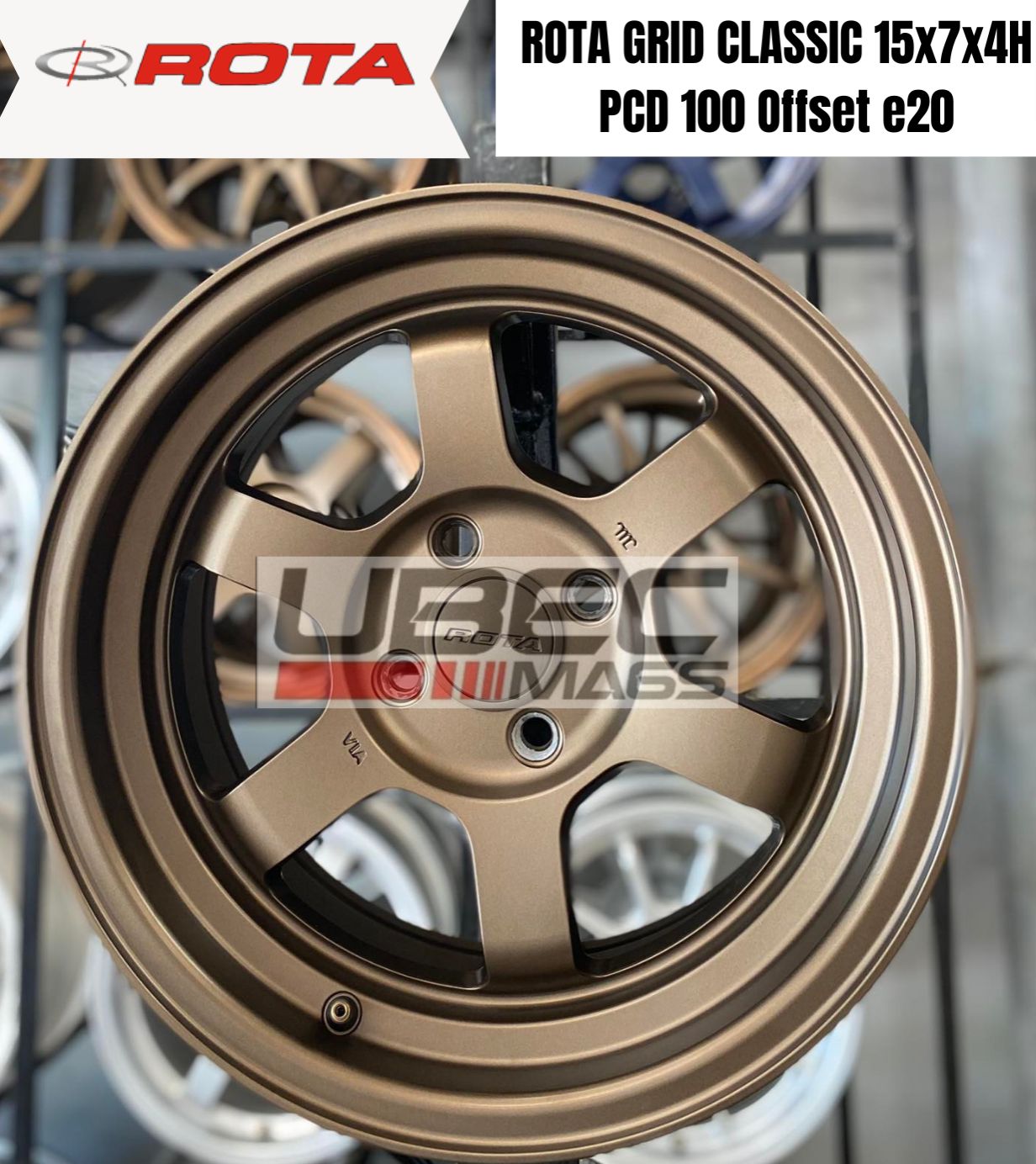 ROTA GRID CLASSIC 15X7X4H/100 Speed Bronze