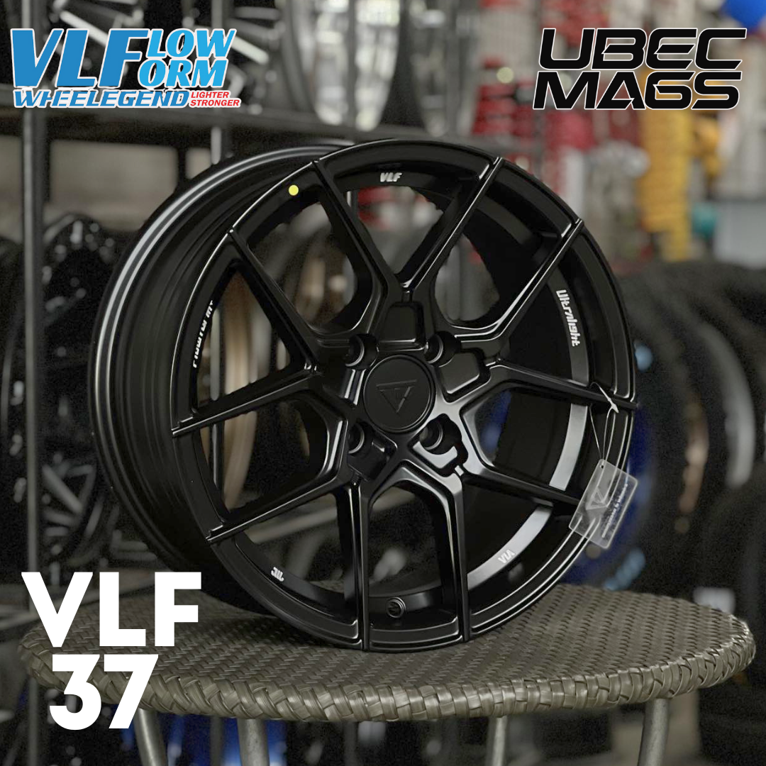 VLF-37 FLOW FORM V.2 15X7X4H/100 ET 35 MATTE GUNMETAL