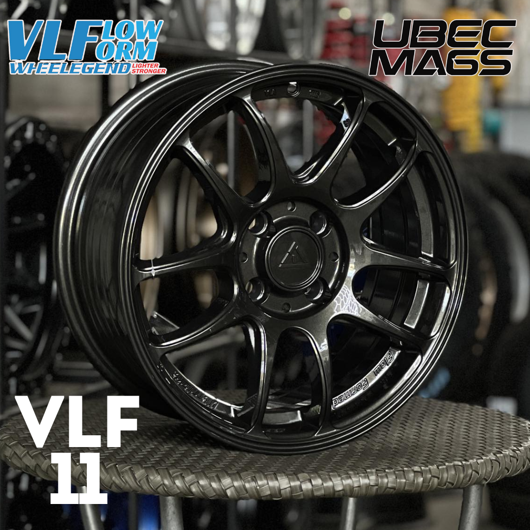 VLF-11 FLOW FORM V.2 15X6.5X4H/100 ET 35 MATTE BLACK