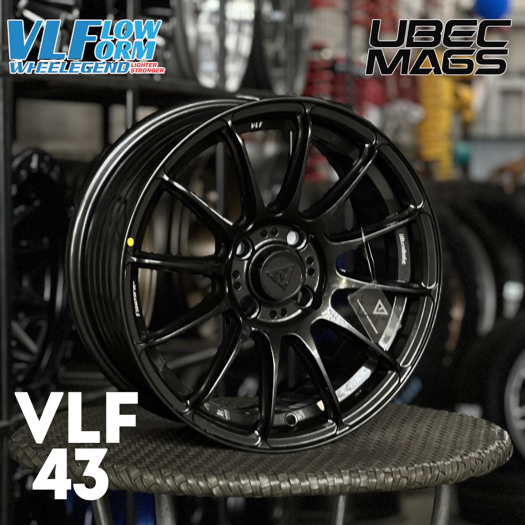 VLF-43 FLOW FORM 15X6.5X4H/100 ET35 GLOSS DARK GUNMETAL