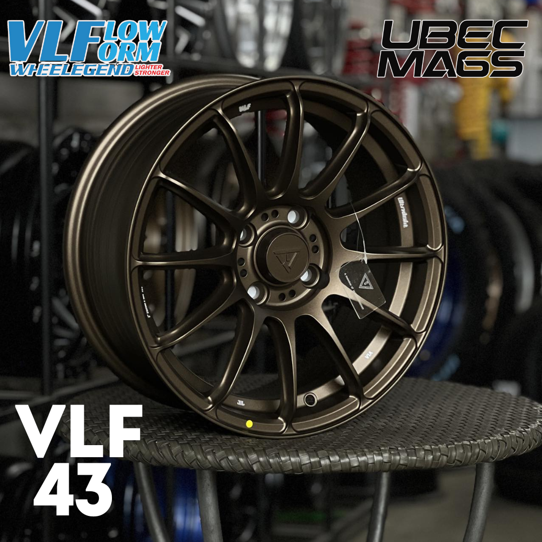 VLF-43 FLOW FORM 15X6.5X4H/100 ET 35 MATTE BRONZE