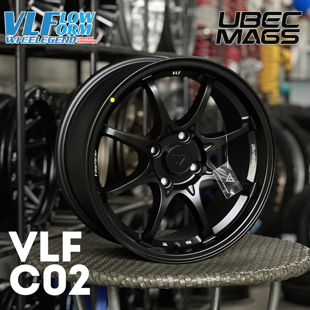 VLF-C02 FLOW FORM V.2 15X7X4H/100 ET 32 MATTE GUNMETAL