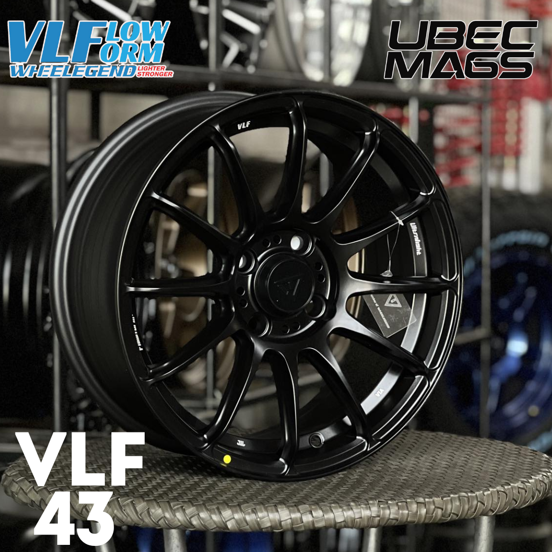 VLF-43 FLOW FORM 15X6.5X4H/100 ET 35 MATTE BLACK