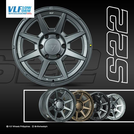 VLF-S22 FLOW FORM 17X8.5X6H/139.7 ET -10 MATTE BLACK