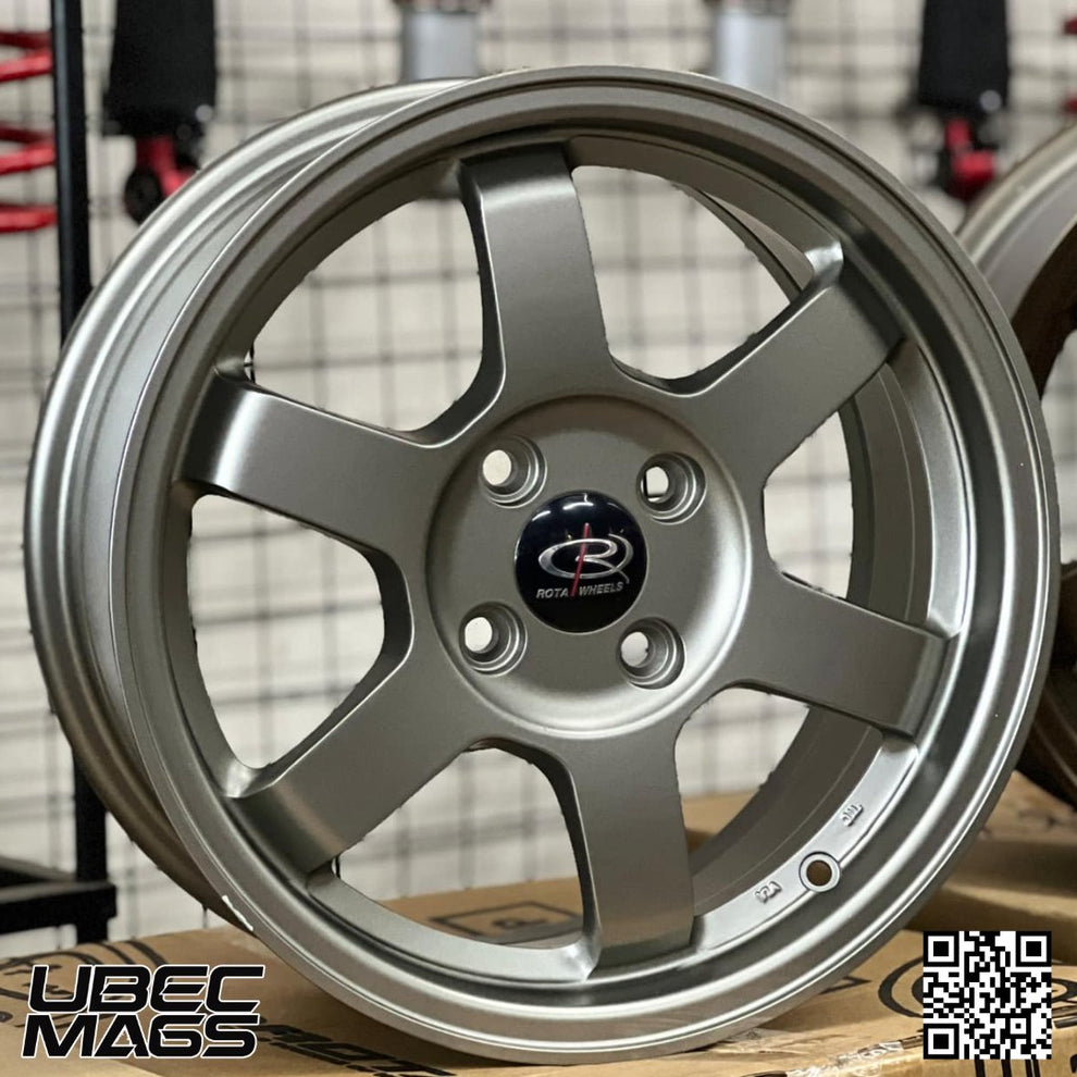 ROTA GRID RACING 15X6.5X4H/100 MATTE GRAY – UbecMags