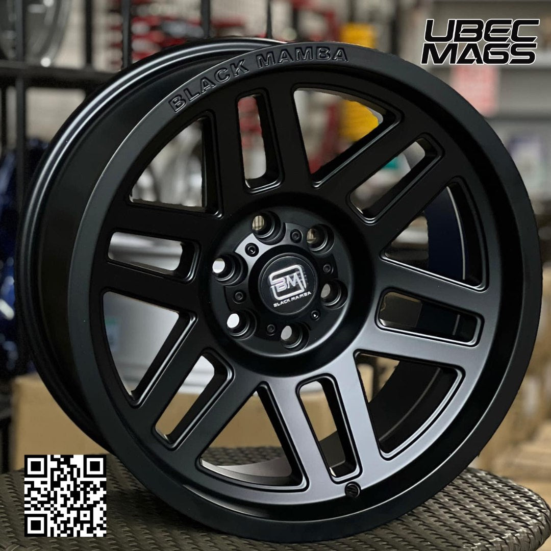 BLACK MAMBA IMPACT 17X8.5X6H/114.3 SATIN BLACK