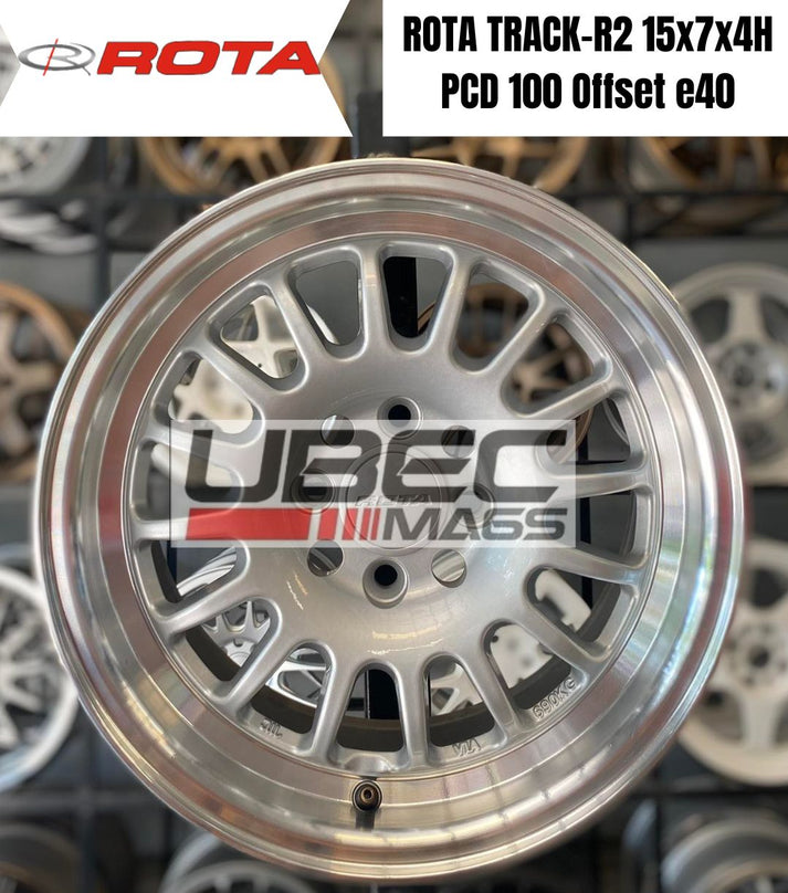 ROTA TRACK R2 15X7X4H/100 RL PLAIN SILVER – UbecMags
