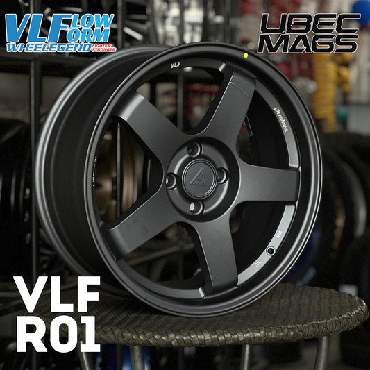 VLF-R01 FLOW FORM 17X7.5X4H/100 ET 38 MATTE  GUNMETAL