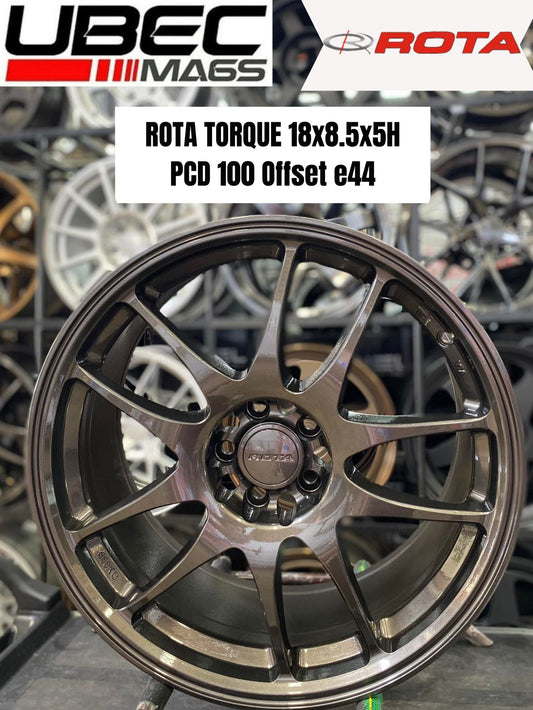 ROTA TORQUE 18X8.5X5H/100 GUN METALLIC