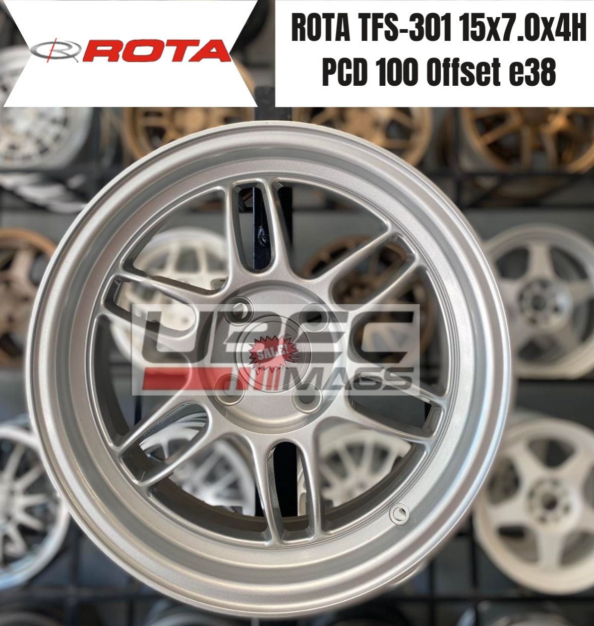 ROTA TFS-301 15X7X4H/100 PLAIN SILVER