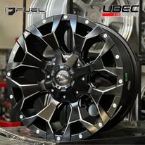FUEL ASSAULT 17X9X6H/114.3-139.7 ET 01 MATTE BLACK MILLED D546