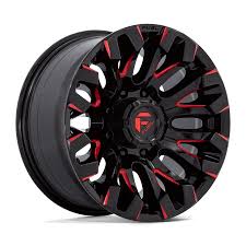 FUEL QUAKE 18X9X6H/139.7 ET 01 GLOSS BLACK MILLED W/ RED TINT ET01 D829