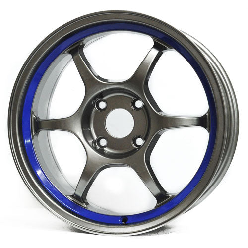 ROTA RMS-1 15X6.5X4/100 Silver w/ Blue