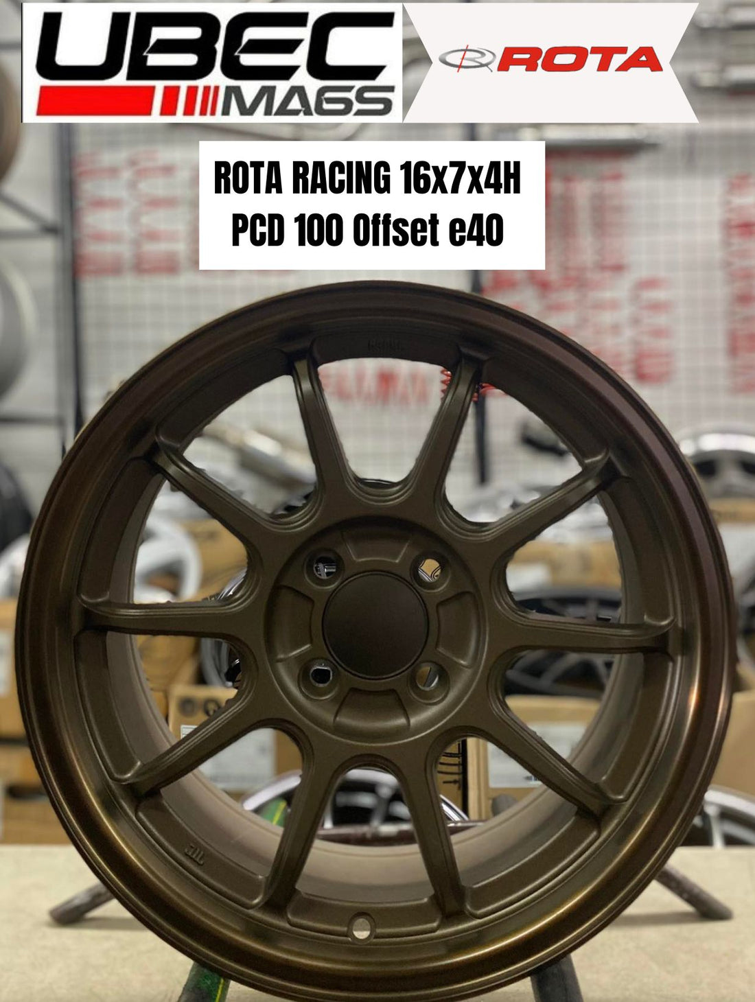 ROTA RACING 16X7X4H/100 Speed Bronze – UbecMags