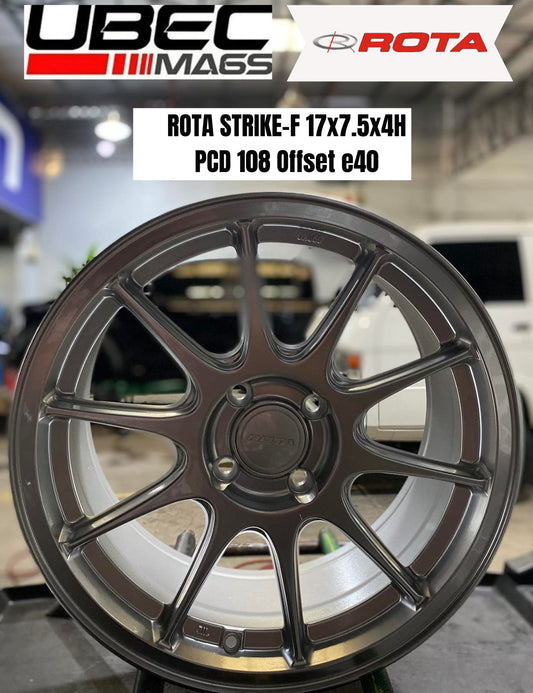 ROTA STRIKE-F 17X7.5X4H/108 Hyper Silver IMP1