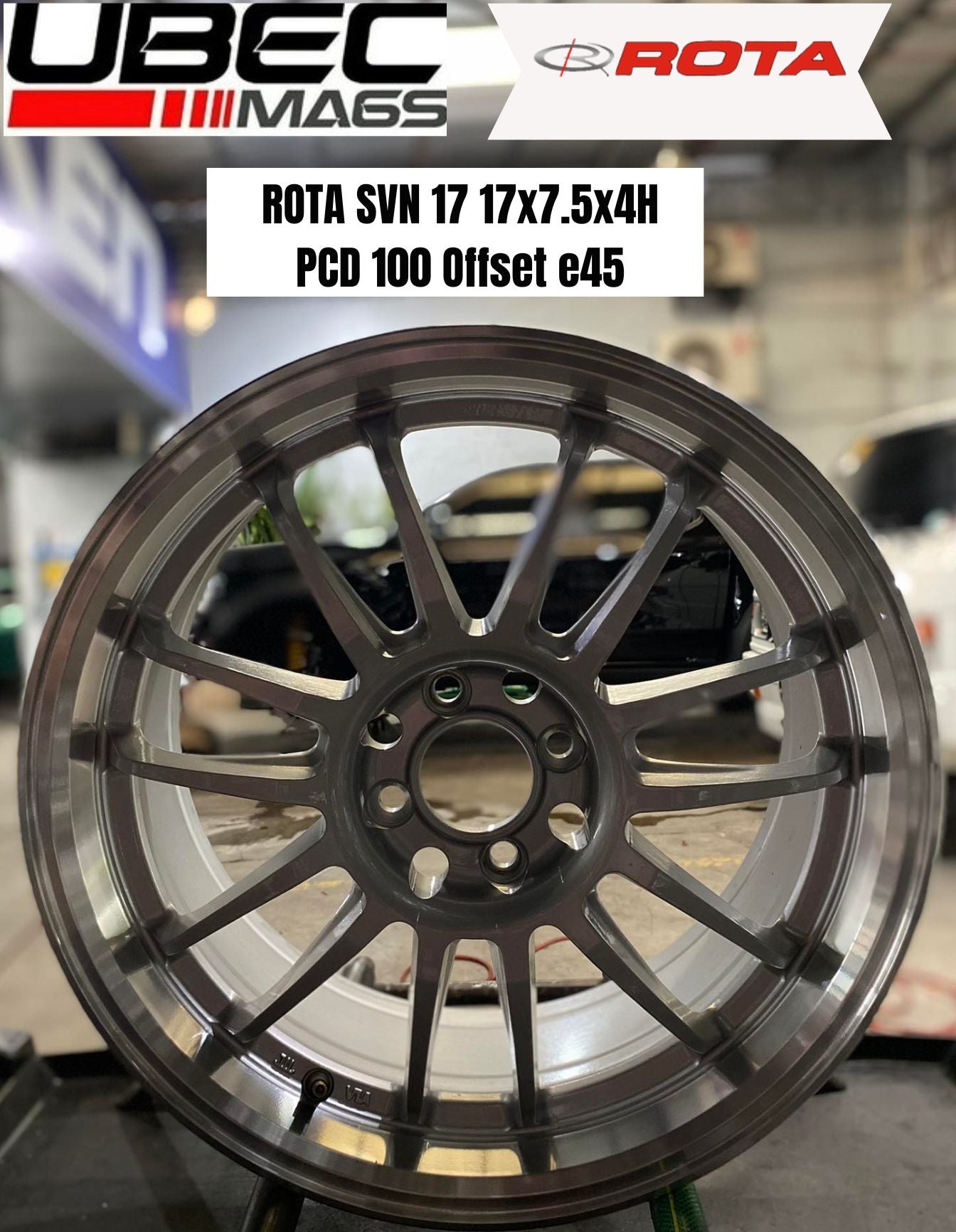 ROTA SVN 17X7.5X4H/100 Gun Metallic