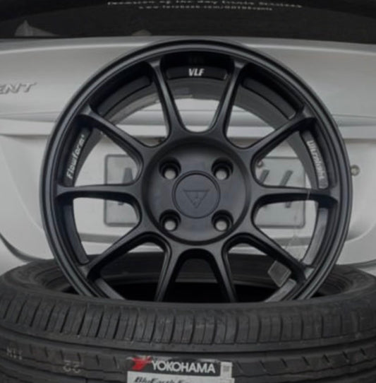 VLF-ULF15 FLOW FORM 17X7.5X4H/100 ET 35 MATTE BLACK