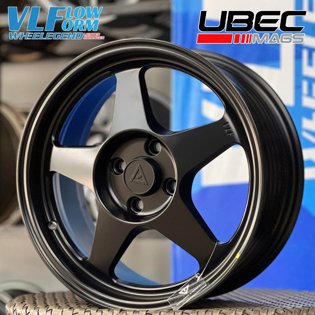 VLF-51 FLOW FORM 15X7X4H/100 ET 35 MATTE BLACK