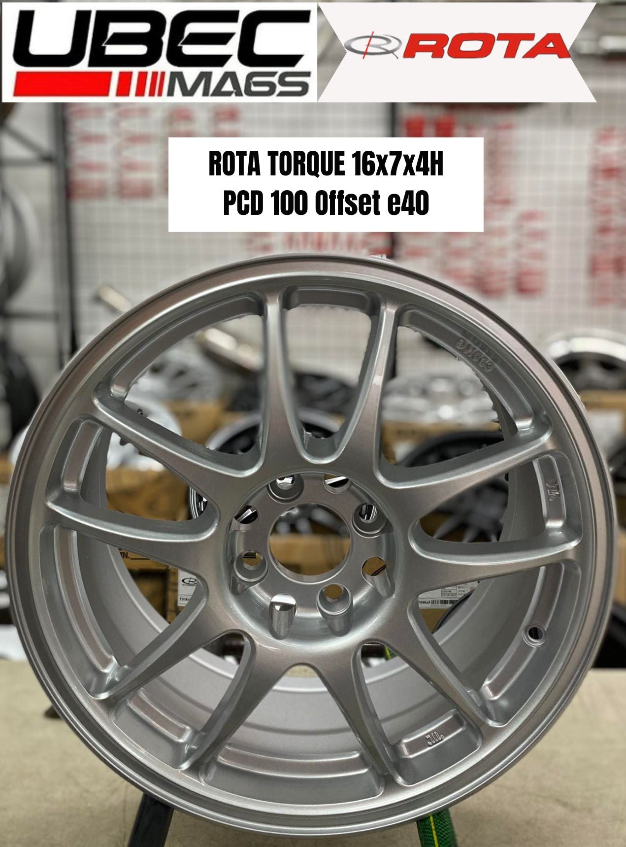 ROTA TORQUE 16X7X4H/100 PLAIN SILVER